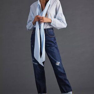 Anthropologie Pilcro The Bow Boyfriend Jeans